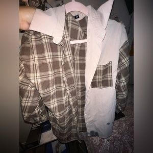 Plaid Half & Half Flannel